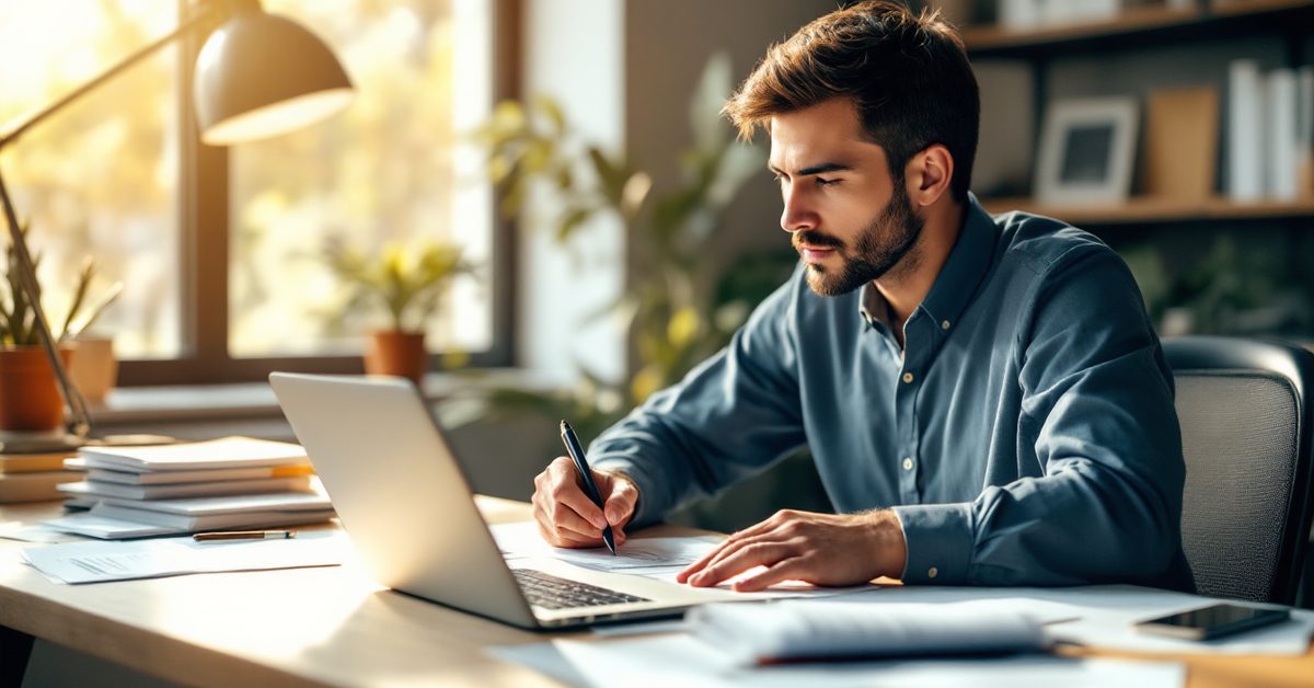 AI content creation agency editor marking up a draft