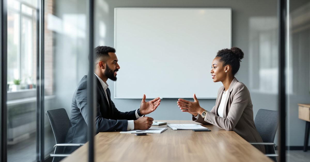 Evaluating an AI SEO consultant in a client meeting