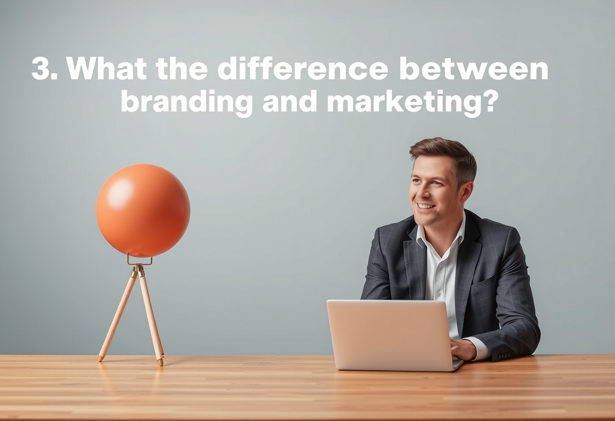 3. What is the difference between branding and marketing?
