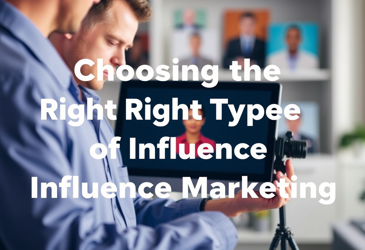 Choosing the Right Type of Influence Marketing