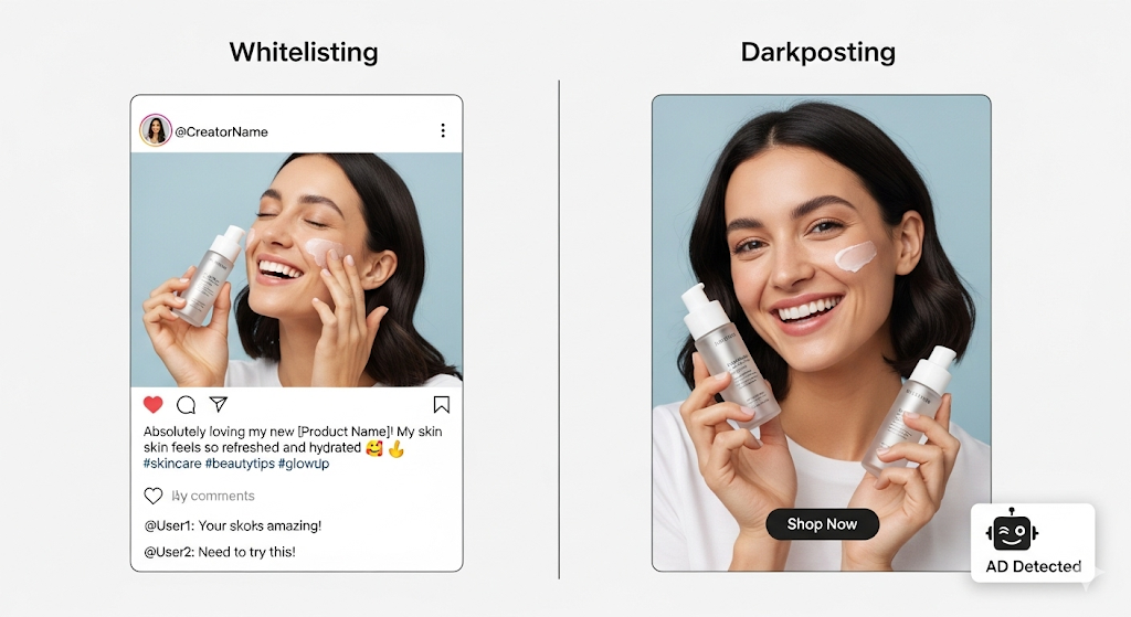 What Is Whitelisting and Darkposting in Influence Marketing?