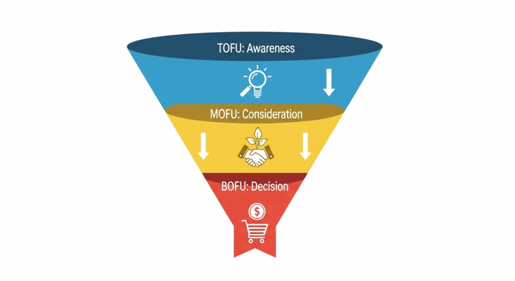 tofu, mofu, bofu