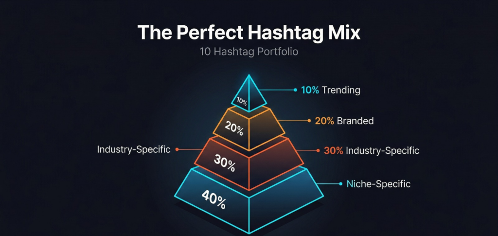 The perfect hashtag mix